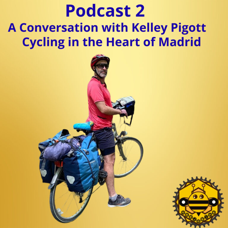Podcast 2 Session 1: A conversation with Kelley Pigott – Cycling in the Heart of Madrid
